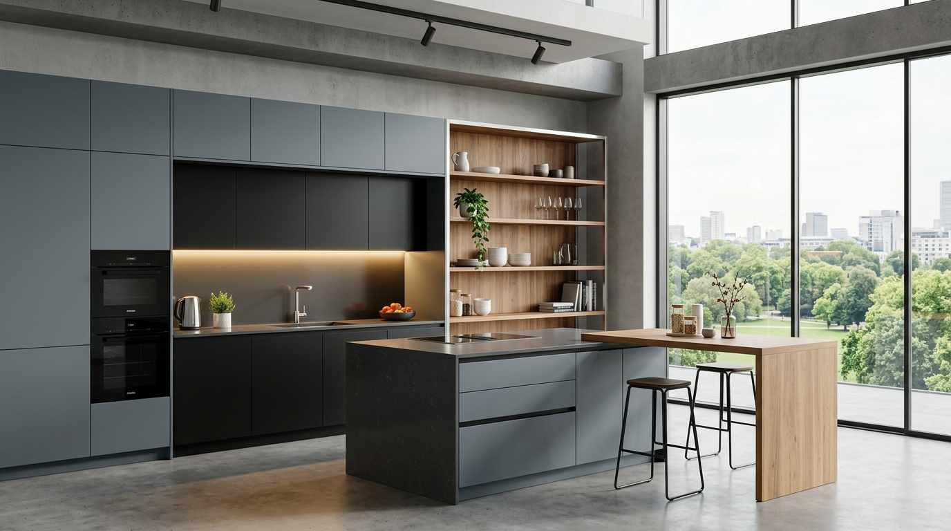 3D Modular Kitchen CAD